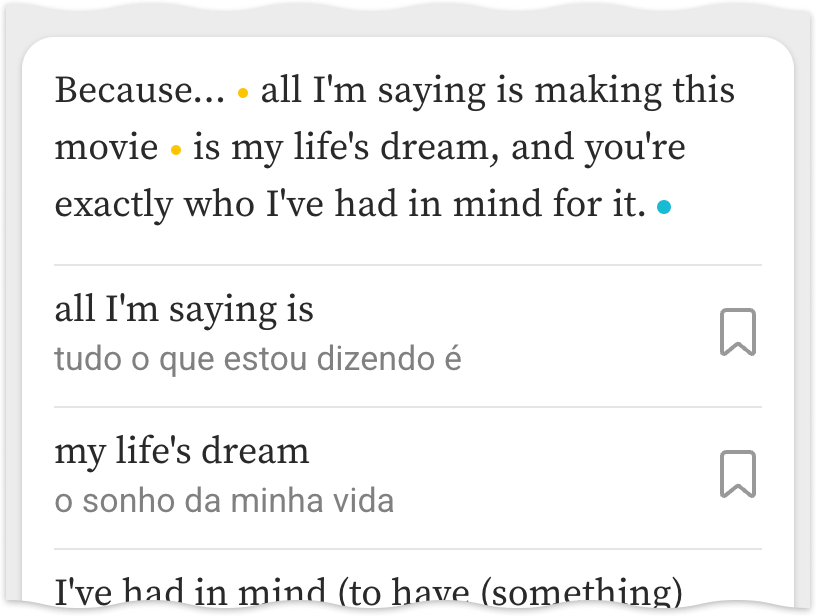 Vocab mobile screenshot
